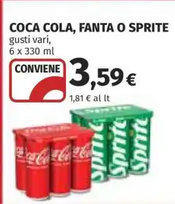 Coop COCA COLA, FANTA O SPRITE offerta