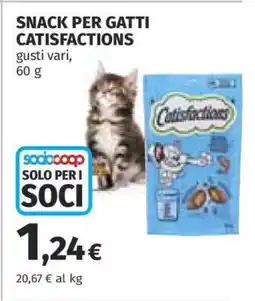 Coop Snack per gatti Catisfactions offerta