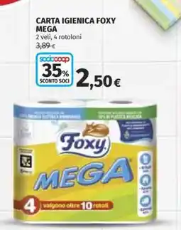Coop Carta Igienica Foxy Mega offerta