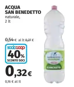 Coop ACQUA SAN BENEDETTO offerta