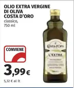Coop Olio Extra Vergine di Oliva Costa d'Oro offerta