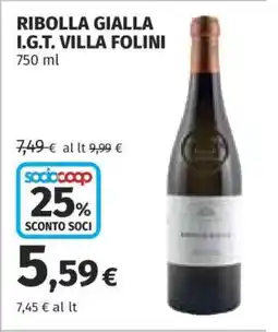 Coop RIBOLLA GIALLA I.G.T. VILLA FOLINI offerta