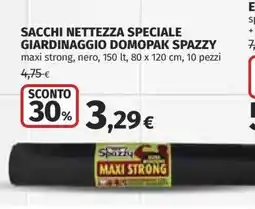 Coop SACCHI NETTEZZA SPECIALE GIARDINAGGIO DOMOPAK SPAZZY offerta