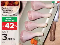 Carrefour Fusi E Sovracosce Di Pollo offerta