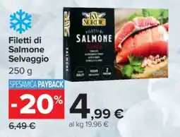 Carrefour FILETTI DI SALMONE SELVAGGIO offerta