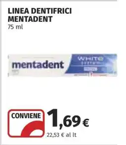 Coop LINEA DENTIFRICI MENTADENT offerta