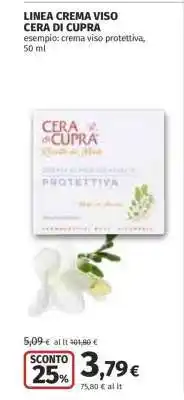 Coop LINEA CREMA VISO CERA DI CUPRA offerta