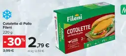 Carrefour COTOLETTE DI POLLO FILENI offerta