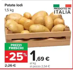 Carrefour Patate lodi offerta