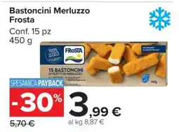 Carrefour Bastoncini Merluzzo Frosta offerta