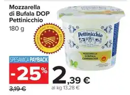 Carrefour Mozzarella di Bufala DOP Pettinicchio offerta