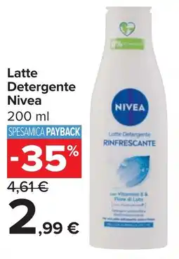 Carrefour Latte Detergente Nivea offerta
