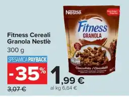 Carrefour Fitness Cereali Granola Nestlè offerta