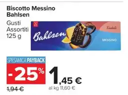 Carrefour Biscotto Messino Bahlsen offerta