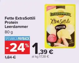 Carrefour Fette ExtraSottili Protein Leerdammer offerta