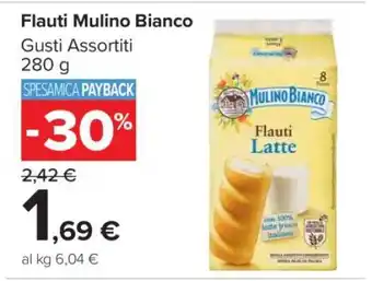 Carrefour Flauti Mulino Bianco offerta