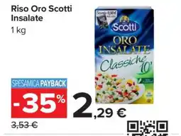 Carrefour Riso Oro Scotti Insalate offerta