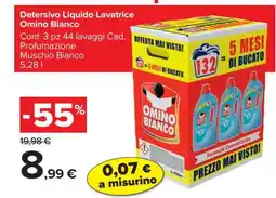 Carrefour Detersivo Liquido Lavatrice Omino Bianco offerta