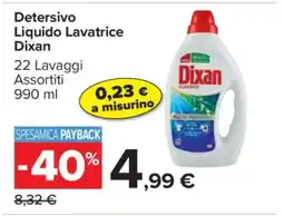 Carrefour Detersivo Liquido Lavatrice Dixan offerta