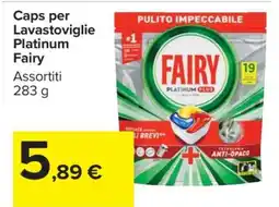 Carrefour Caps per Lavastoviglie Platinum Fairy offerta