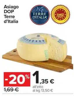 Carrefour Asiago DOP Terre d’Italia offerta