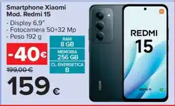 Carrefour Smartphone Xiaomi Mod. Redmi 15 offerta
