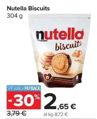 Carrefour NUTELLA BISCUITS offerta