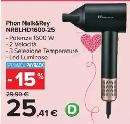 Carrefour Phon Nalk&Rey NRBLHD1600-25 offerta
