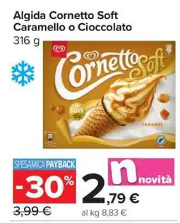 Carrefour Algida Cornetto Soft Caramello o Cioccolato offerta