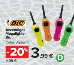 Carrefour Accendigas Megalighter Bic offerta