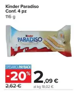Carrefour KINDER PARADISO offerta
