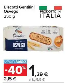 Carrefour Biscotti Gentilini Osvego offerta