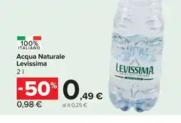 Carrefour Acqua Naturale Levissima offerta