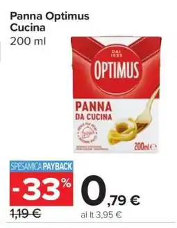 Carrefour Panna Optimus Cucina offerta