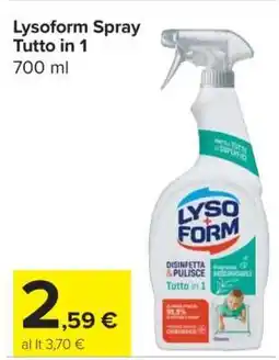 Carrefour Lysoform Spray Tutto in 1 offerta