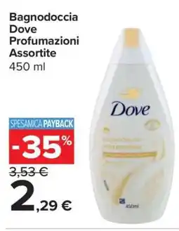 Carrefour Bagnodoccia Dove Profumazioni Assortite offerta