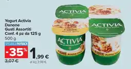Carrefour Yogurt Activia Danone Gusti Assortiti offerta