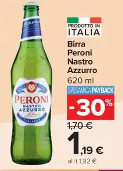 Carrefour Birra Peroni Nastro Azzurro offerta