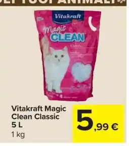 Carrefour Vitakraft Magic Clean Classic 5 L offerta