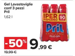 Carrefour Gel Lavastoviglie conf 3 pezzi Pril offerta