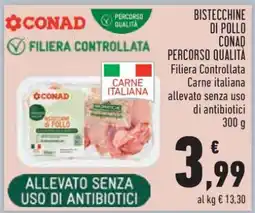 Conad Bistecchine di Pollo CONAD Percorso Qualità offerta