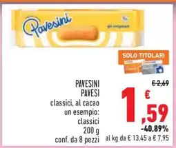 Conad Pavesini Pavesi offerta
