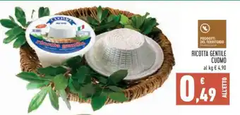 Conad RICOTTA GENTILE CUOMO offerta
