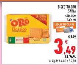 Conad Biscotto Oro Saiwa offerta