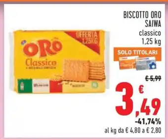 Biscotto Oro Saiwa