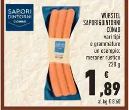 Conad Würstel Sapori&Dintorni Conad offerta