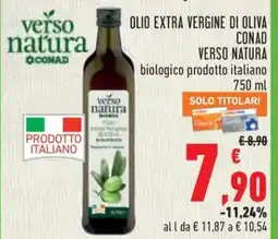 Conad Olio Extra Vergine di Oliva Conad Verso Natura offerta