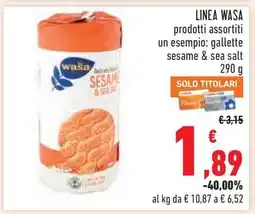 Conad LINEA WASA offerta