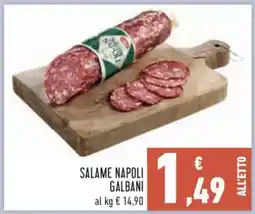 Conad Salame Napoli Galbani offerta