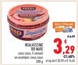 Conad Insalatissime Rio Mare offerta